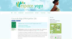 Desktop Screenshot of espace-yoga.com