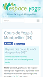 Mobile Screenshot of espace-yoga.com
